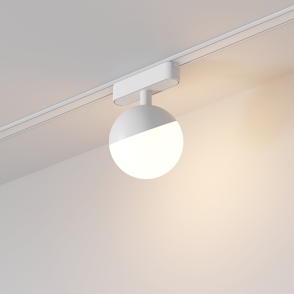 ספוט תאורה כדורי למערכת תאורה מגנטית 48V| 10W| שחור| לבן