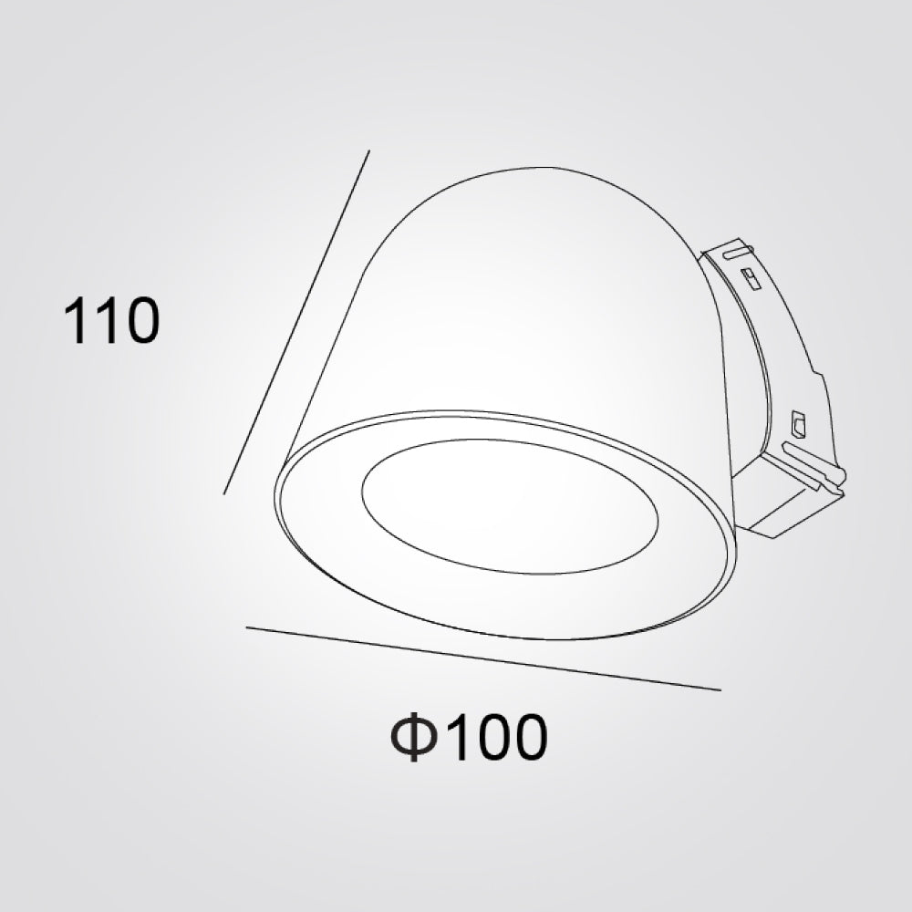 גוף תאורה למערכת מגנטית סוהו | 10W | שחור | 48V | קוטר 10 ס״מ