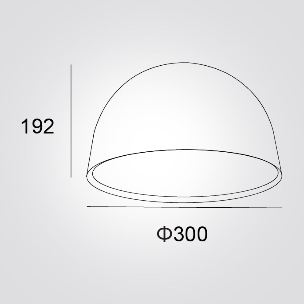 גוף תאורה למערכת מגנטית סוהו | 20W | שחור | 48V | קוטר 30 ס״מ