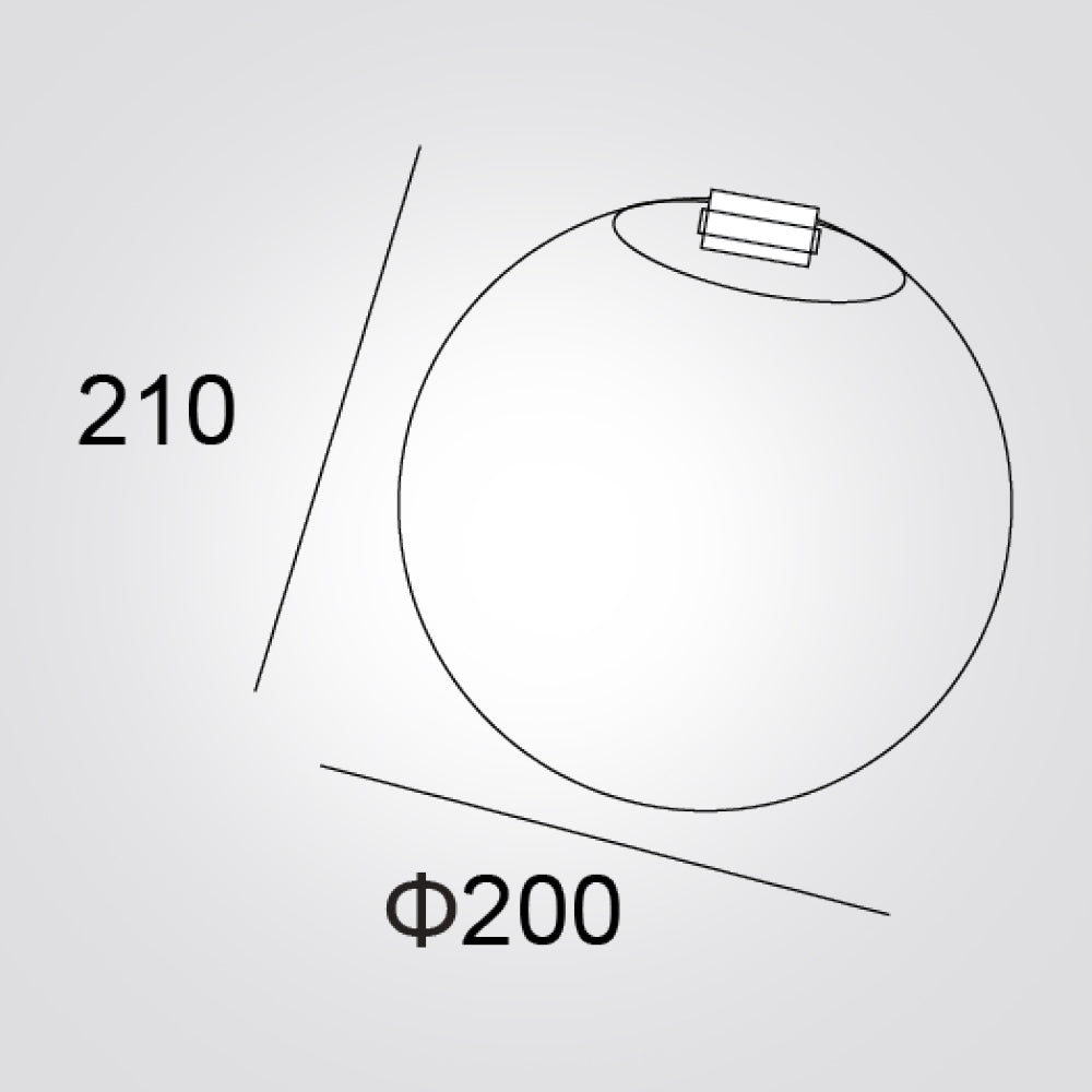 גוף תאורה למערכת מגנטית סוהו | 8W | שחור | 48V | קוטר 20 ס״מ