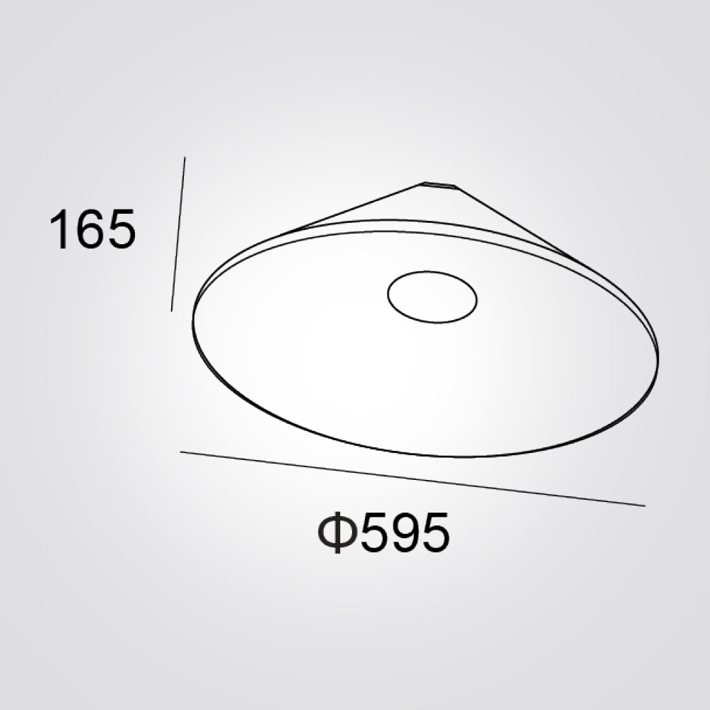 גוף תאורה למערכת מגנטית סוהו | 16W | שחור | 48V | קוטר 59.5 ס״מ