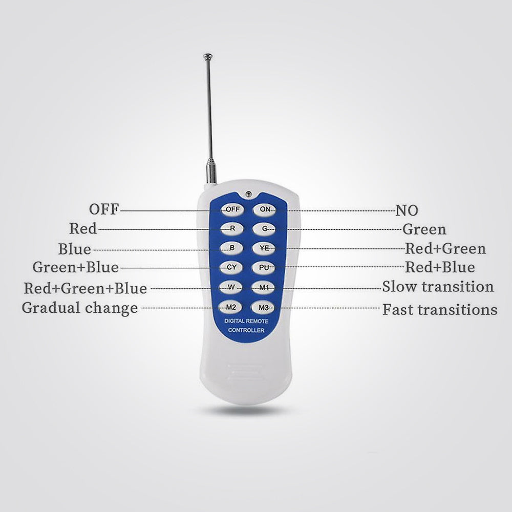 שלט רחוק RGB לתאורה לבריכה 12V