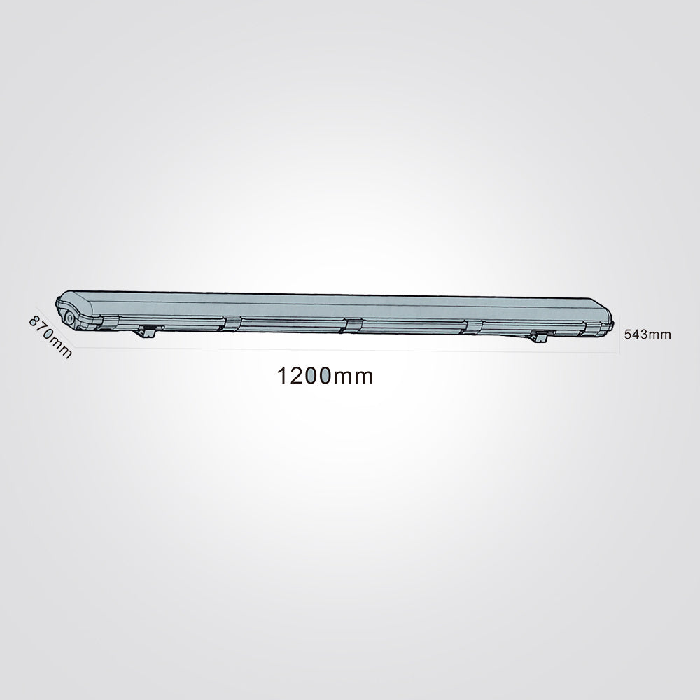 פס מוגן מים | 2X18W LED