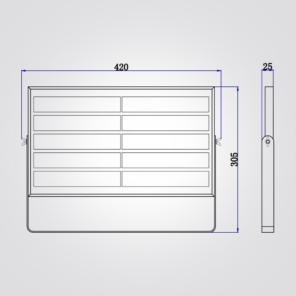 פנס הצפה סולארי – שחור | לבן – 50W / 100W / 200W