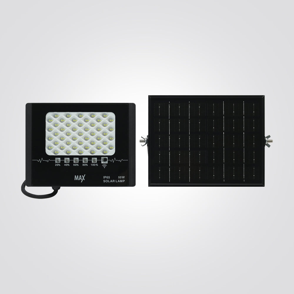 פנס הצפה סולארי – שחור | לבן – 50W / 100W / 200W