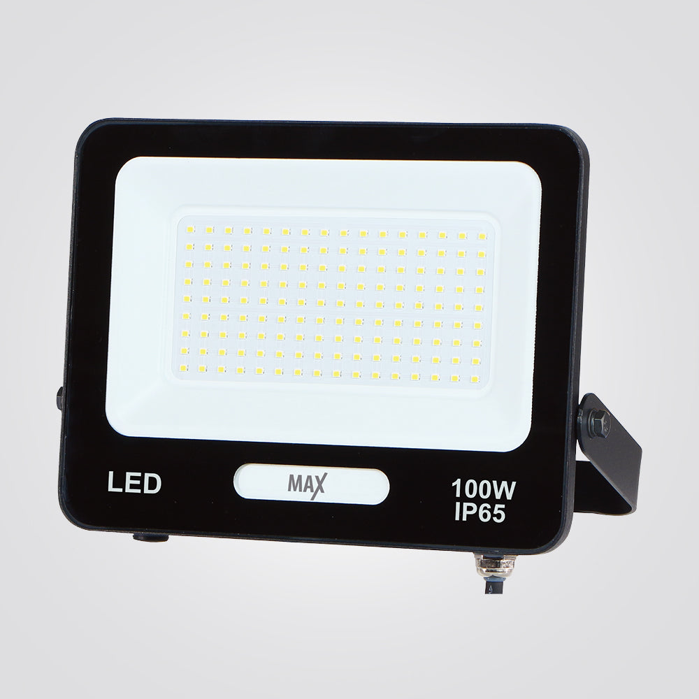 פנס הצפה לד ג'ון 100W| IP65| שחור| 6500K