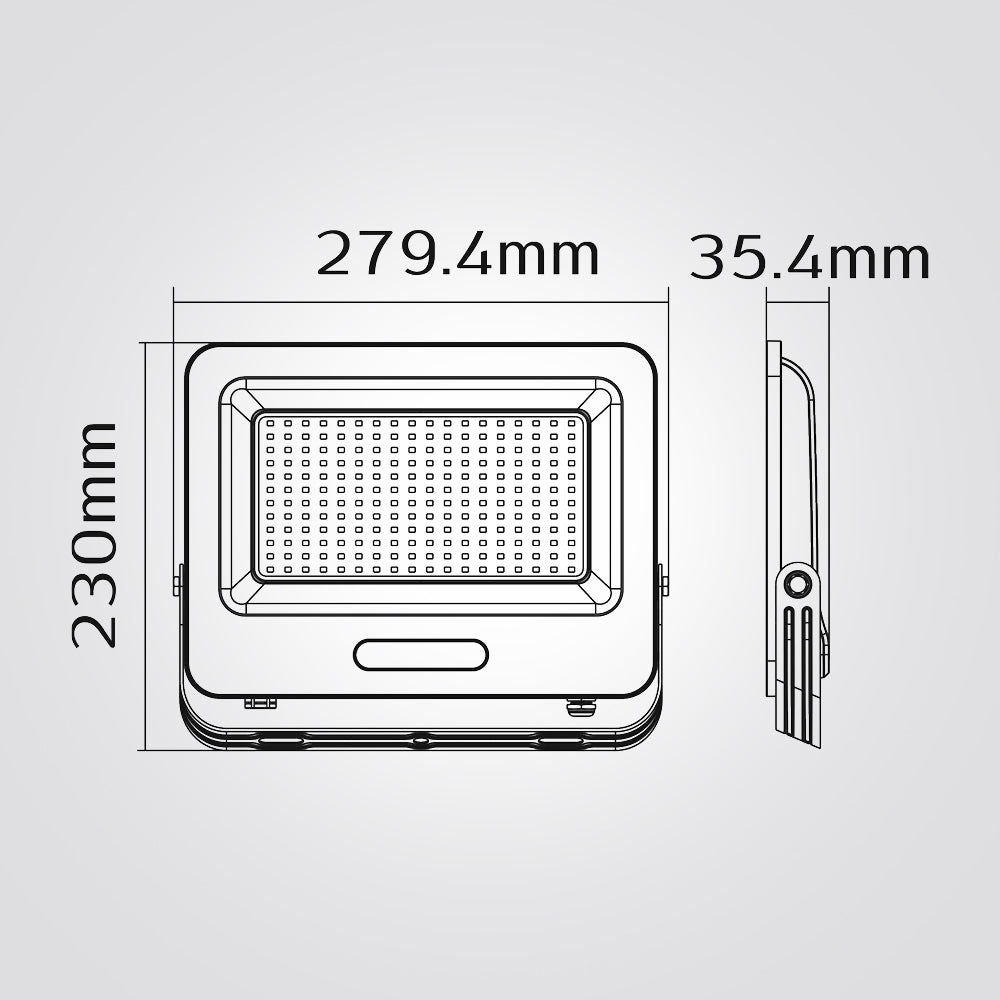 פנס הצפה לד ג'ון 150W| IP65| שחור| 6500K