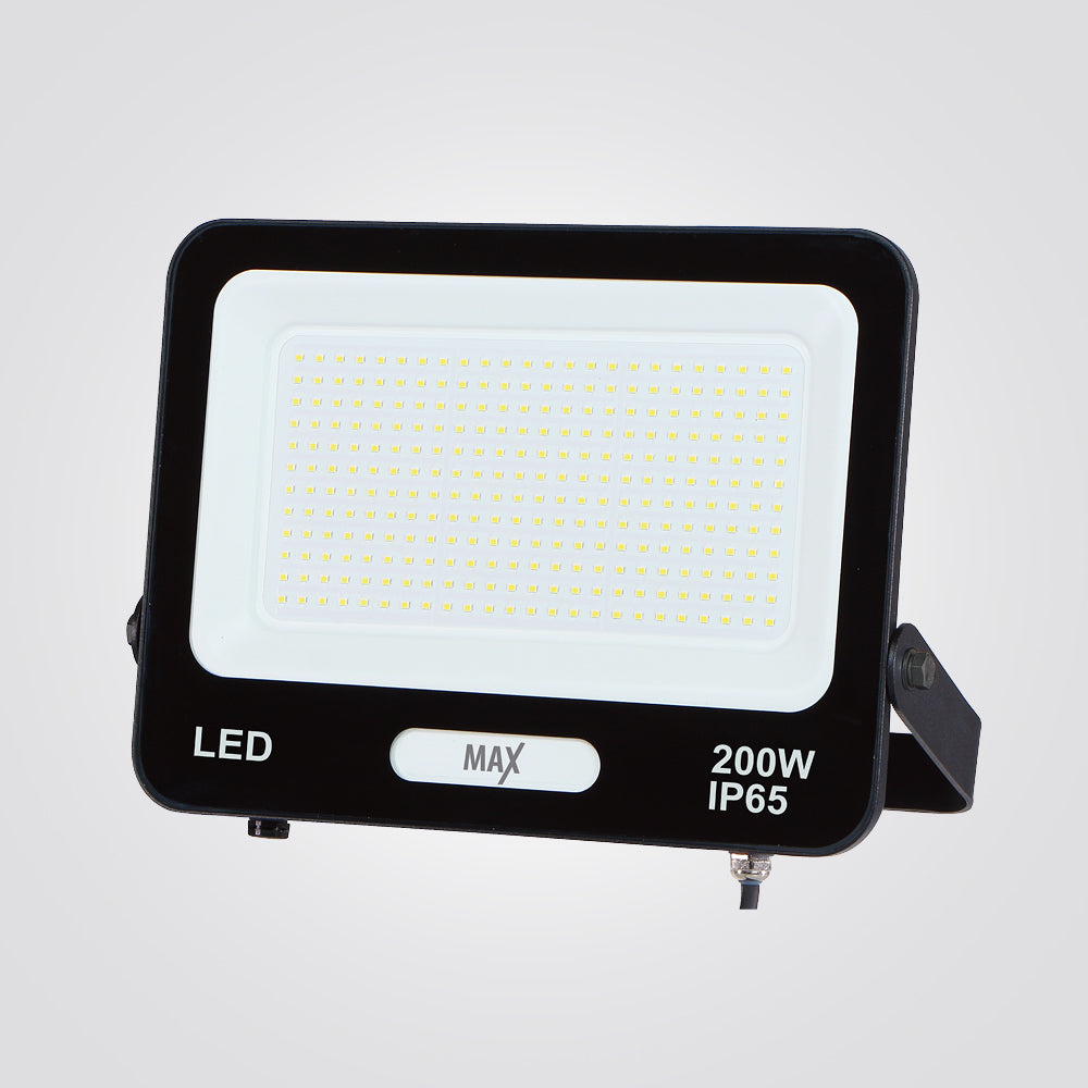 פנס הצפה לד ג'ון 200W| IP65| שחור| 6500K