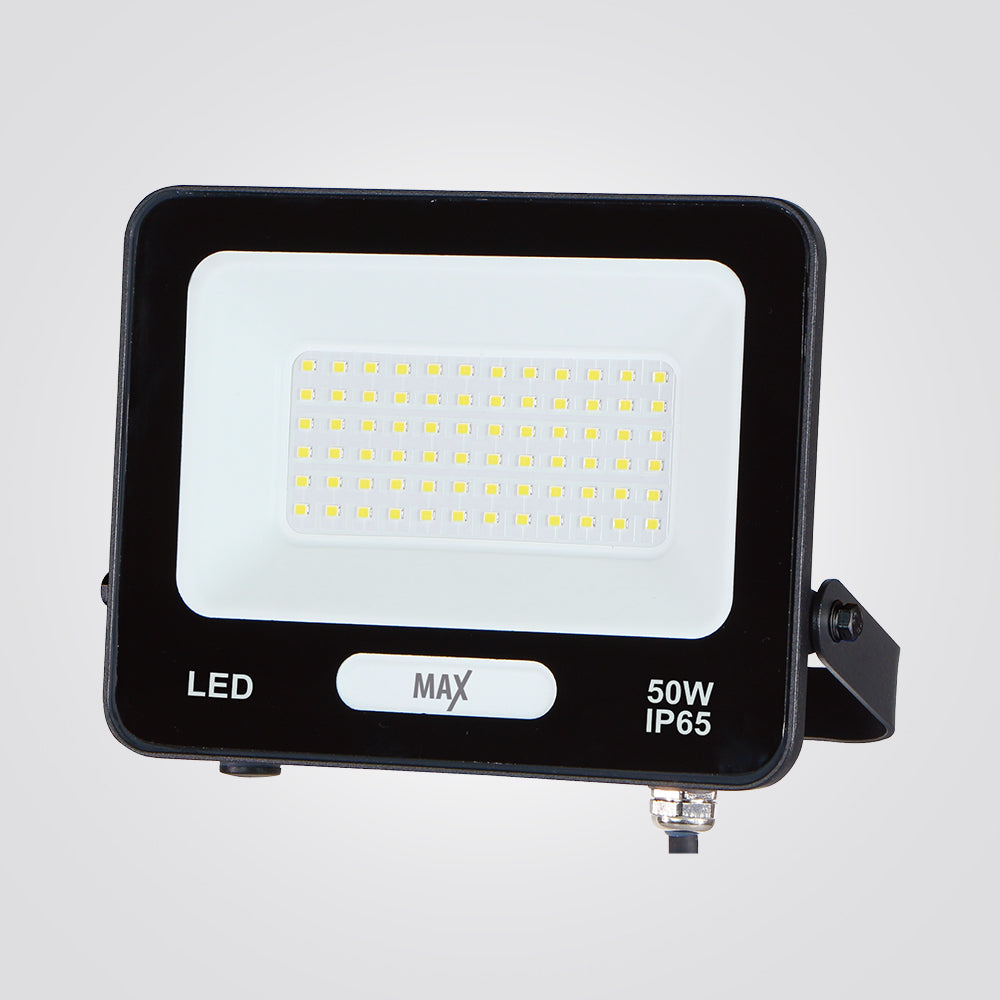 פנס הצפה לד ג'ון 50W| IP65| שחור| 6500K