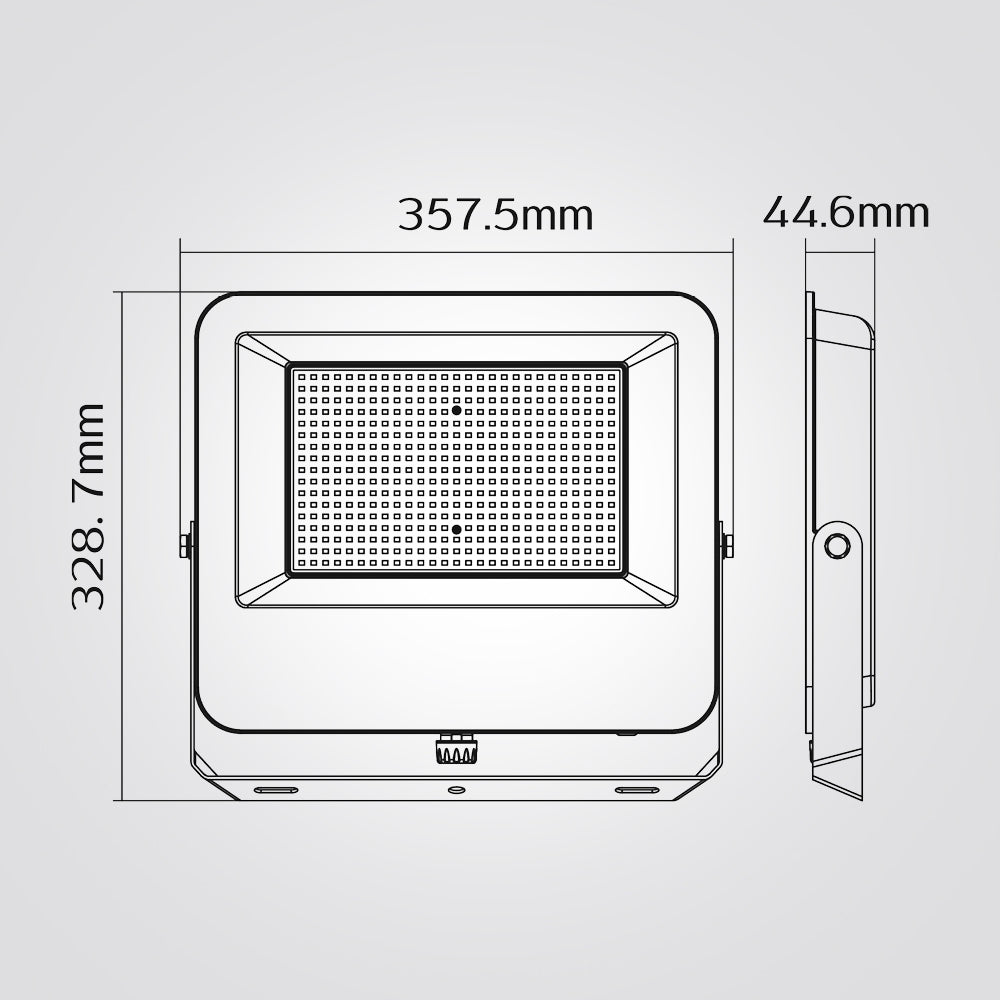 פנס הצפה לד ג'ון 300W| IP65| לבן| CCT כפתור