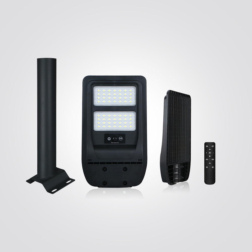 פנס רחוב סולארי + גלאי תנועה תושבת ושלט הפעלה 50W| 6500K|IP65