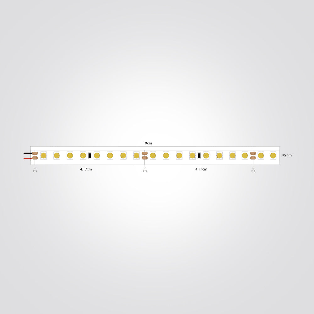 סרט לד 2835 מוגן מים IP54 – 24V | 10W | 3000K / 4000K / 6000K | גליל 25 מ׳