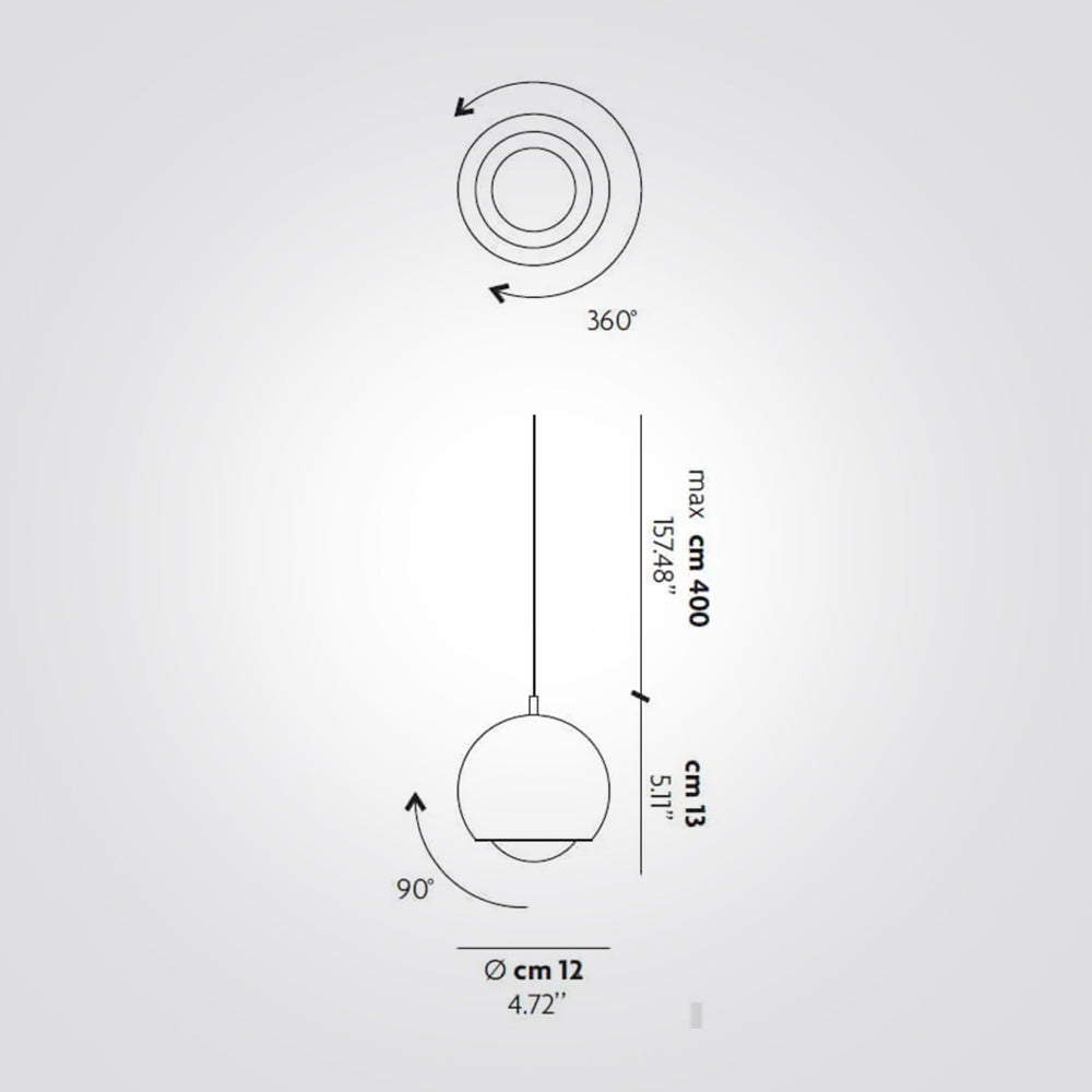 מנורת תליה SPIDER שחור