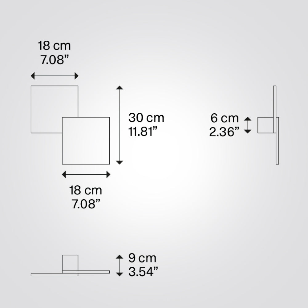מנורת קיר Puzzle כפול