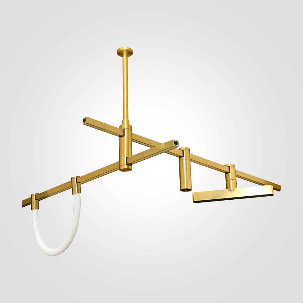 גוף תאורה למערכת מגנטית מג'יק 8W| פליז| 48V | דגם B