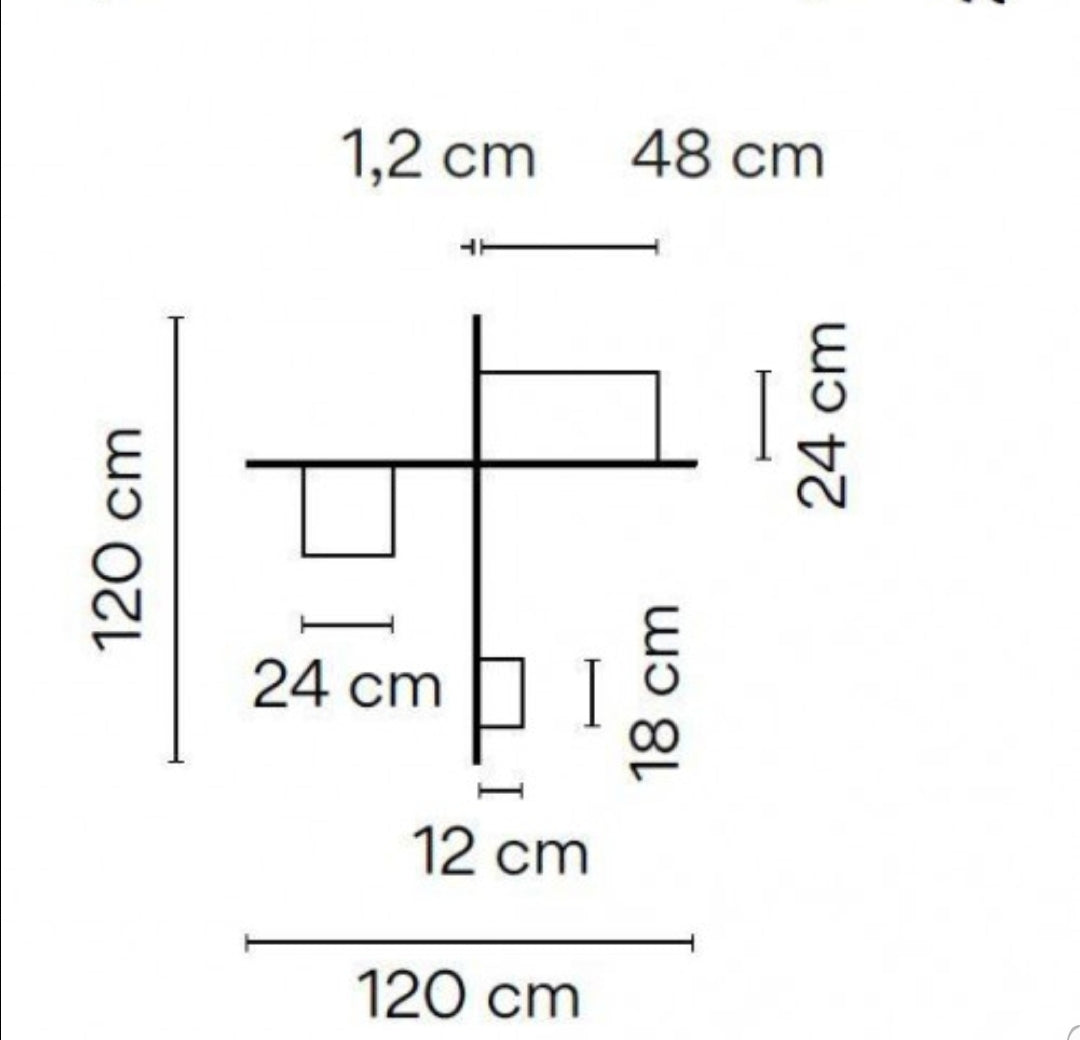 צמוד תקרה דומינו 3 עץ בעבודת יד