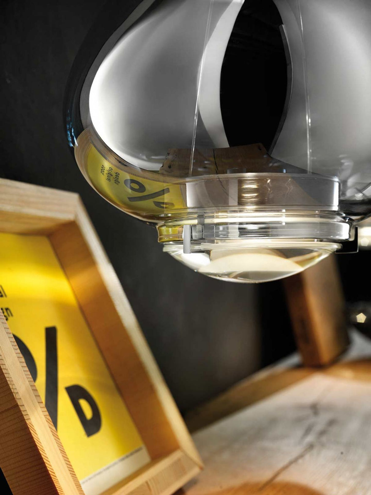 מנורת תליה Sky-Fall גדול כרום