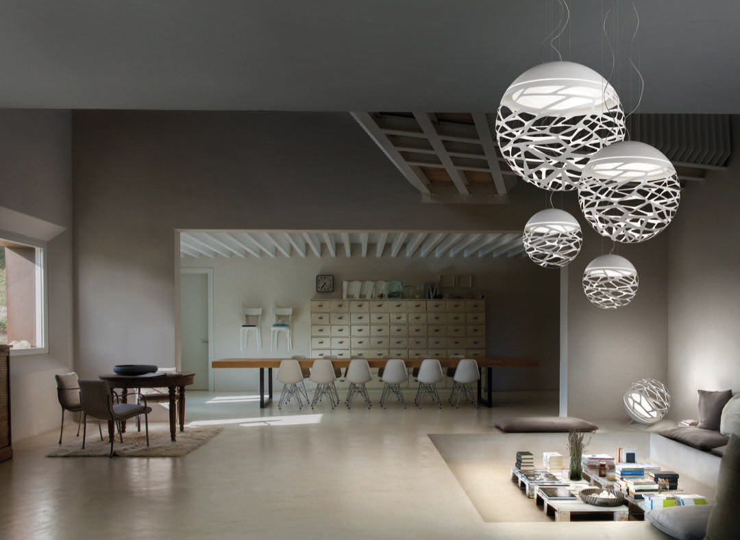 מנורת תלייה Kelly | 30 CM לבן