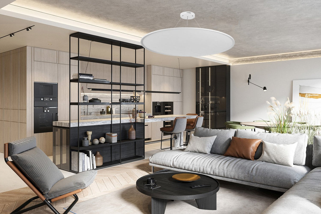 מנורת תלייה פאנל לד אורן לבן Φ80| Φ60| 5700K