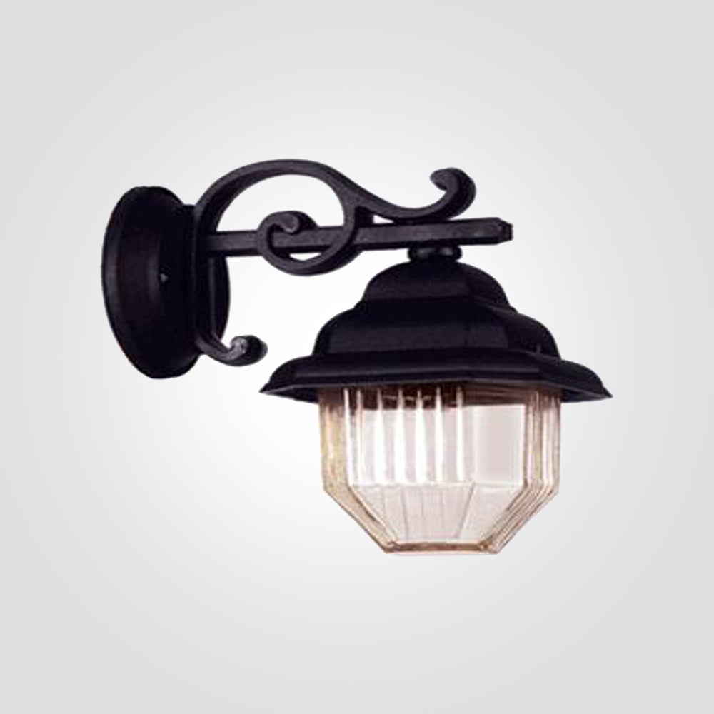 מנורת קיר גינה חוץ קוס LIDO| שחור