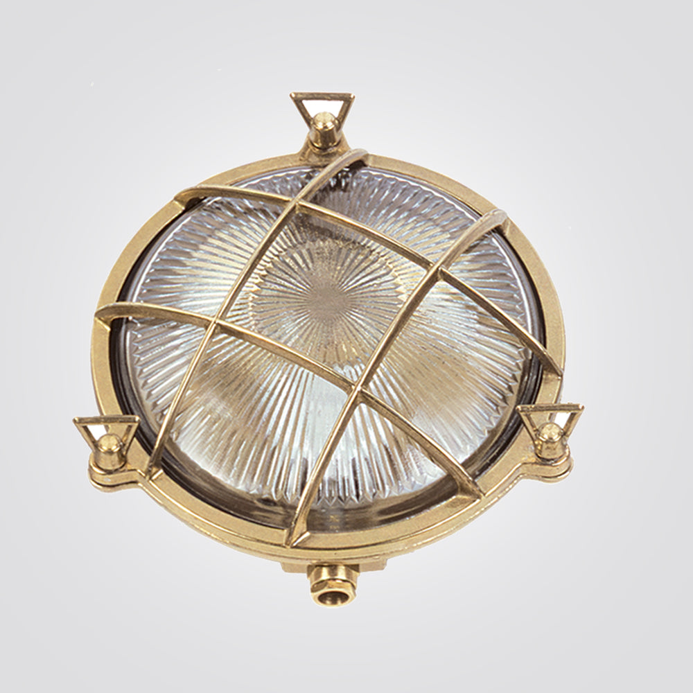 מנורת קיר גינה חוץ סמי| פליז יצוק| IP44