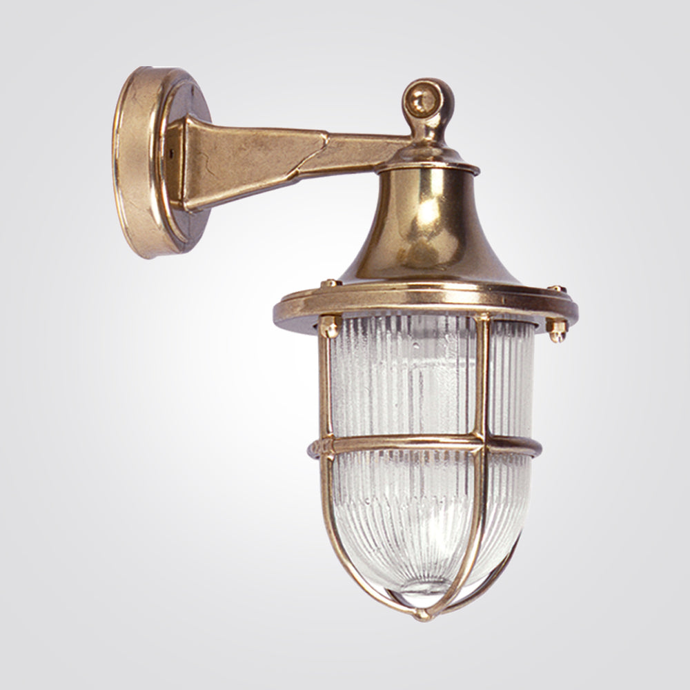 מנורת קיר גינה חוץ סמי| פליז יצוק| IP44