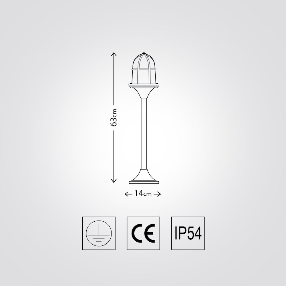 עמוד תאורה גינה חוץ לירז| פליז יצוק| IP54