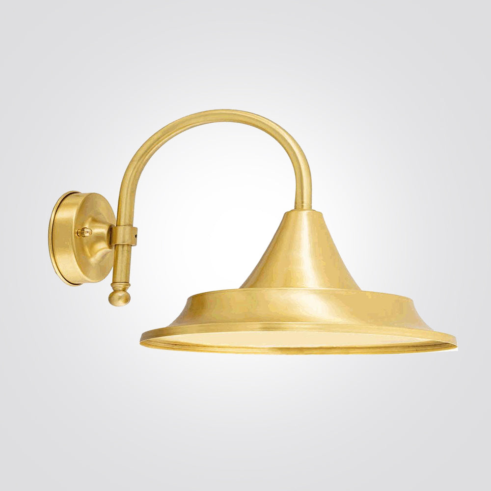 מנורת קיר גינה חוץ לרוס LIDO| פליז