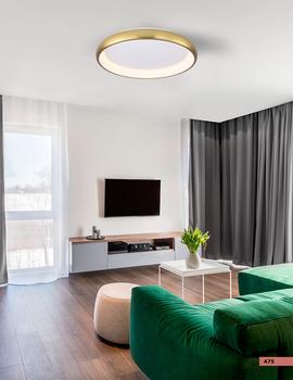 צמוד תקרה תרזה לד| זהב| Φ30|Φ40 |Φ60| Φ80| Φ100| CCT