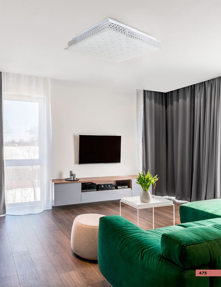 צמוד תקרה אקרילי מרובע| LED| CCT