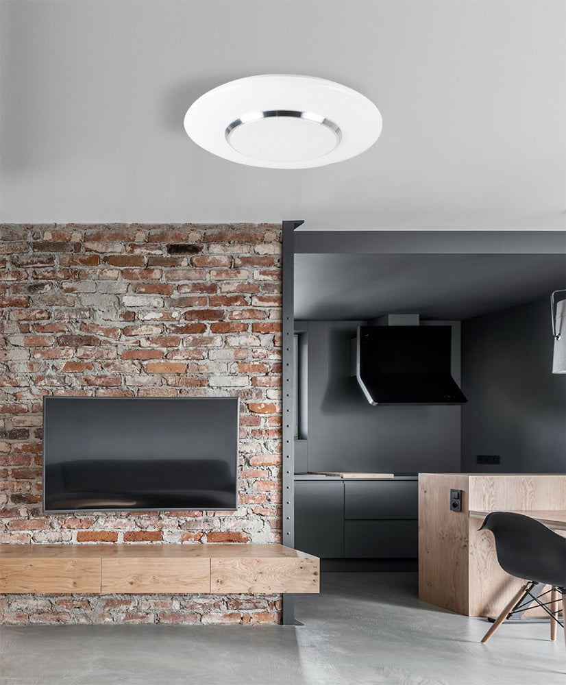 צמוד תקרה ברד לד CCT+ שלט Φ50| לבן