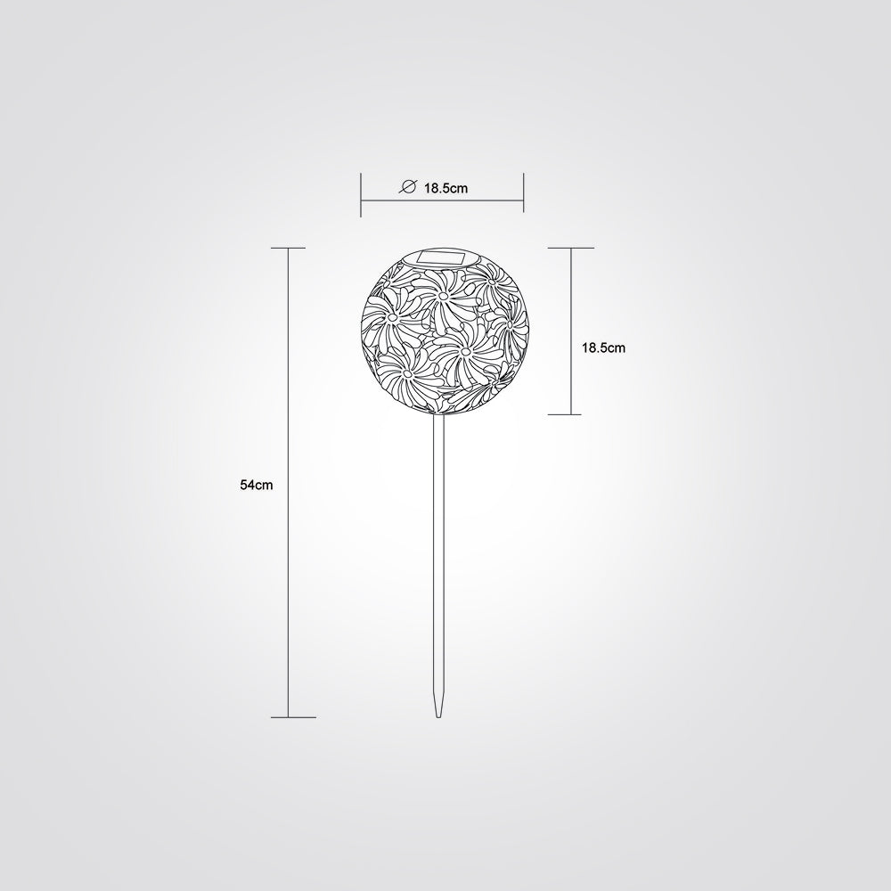 דוקרן מרקש סולארי לגינה LEDx1