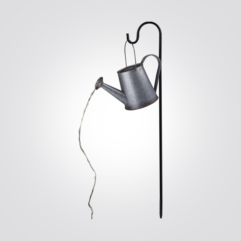 דוקרן כד סולארי לגינה LEDx80 כסף