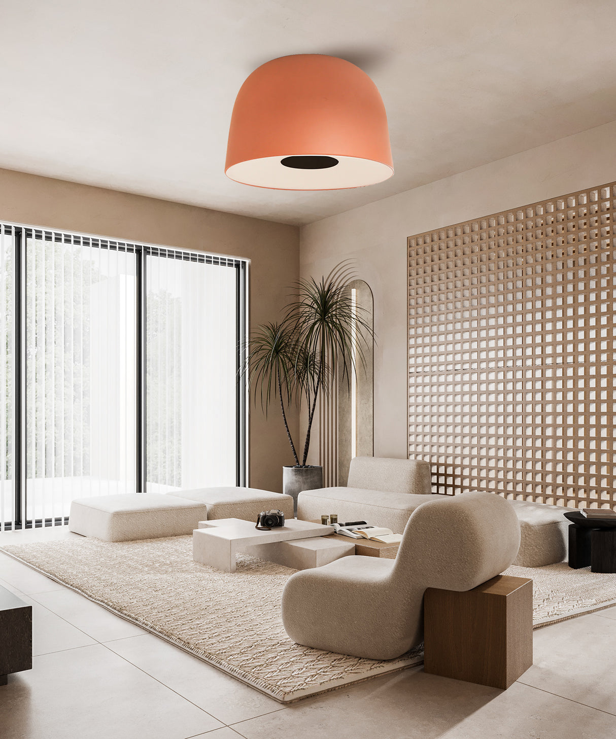 צמוד תקרה אדן | Φ40| אדום