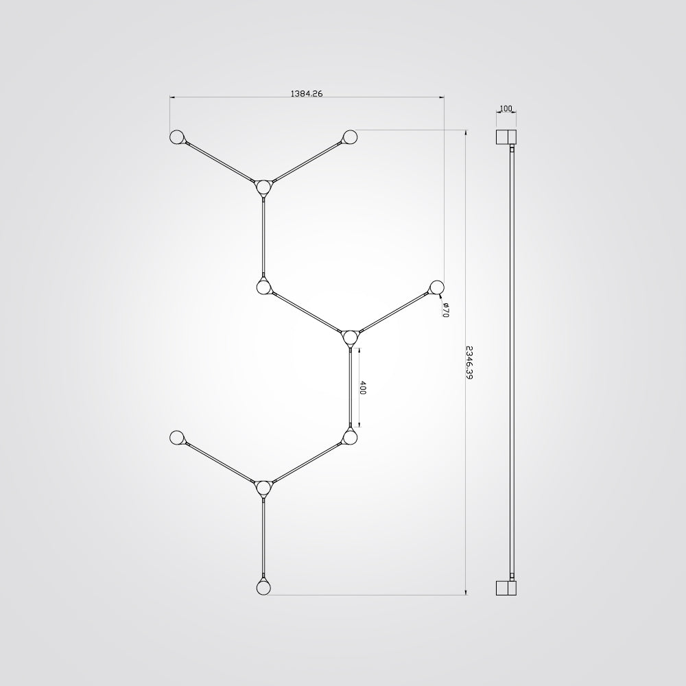 צמוד תקרה מודולרי MOD