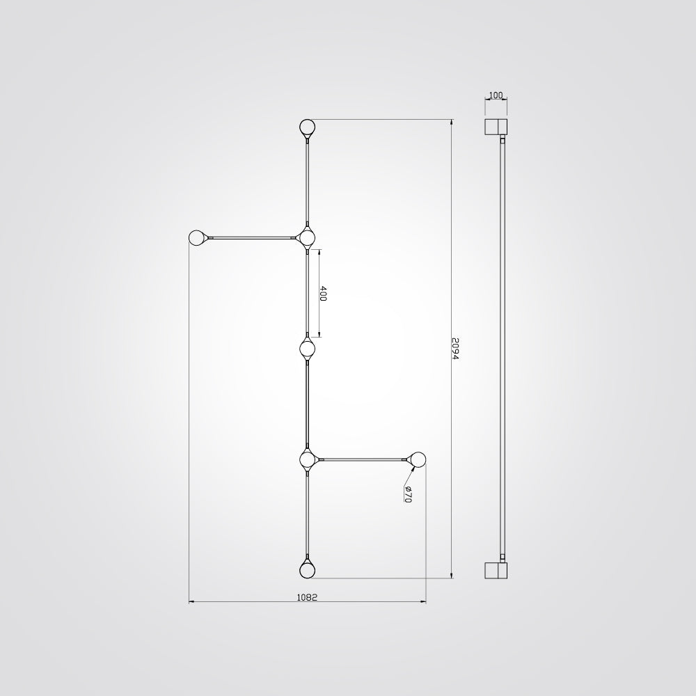 צמוד תקרה מודולרי MOD