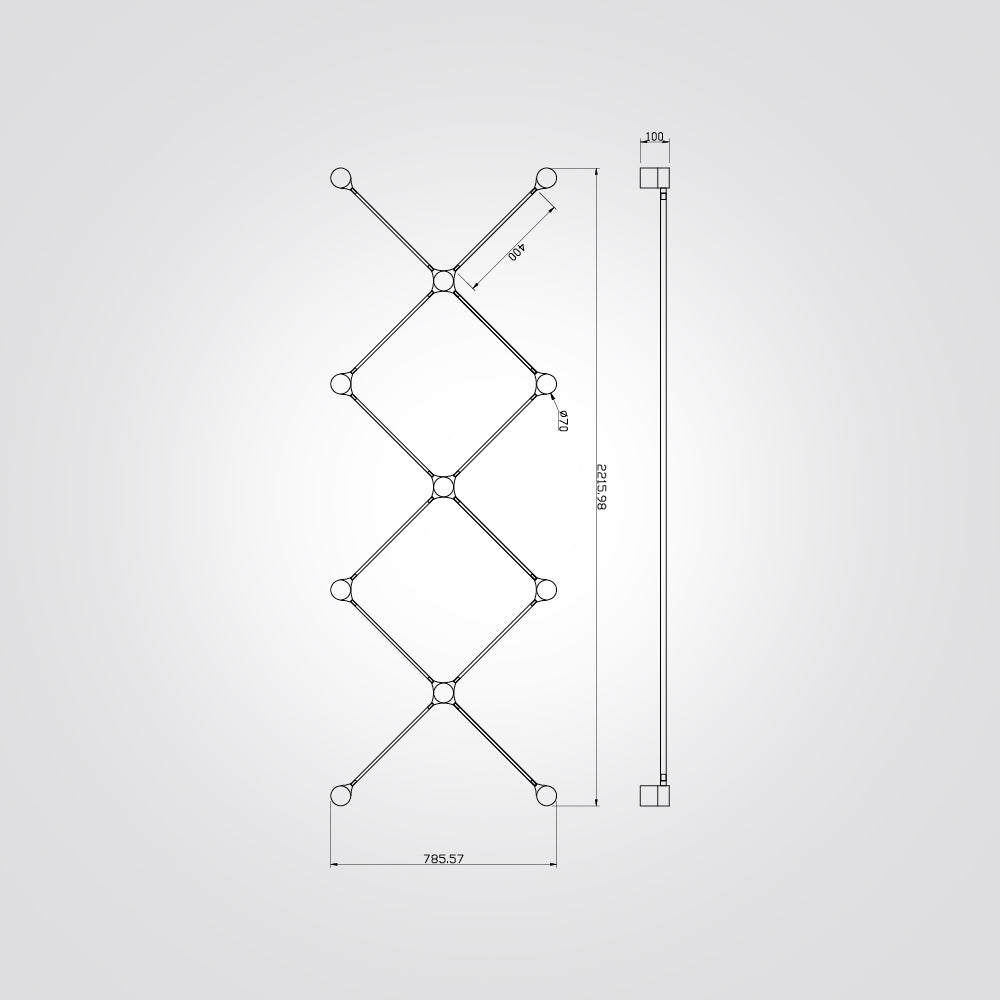 צמוד תקרה מודולרי MOD