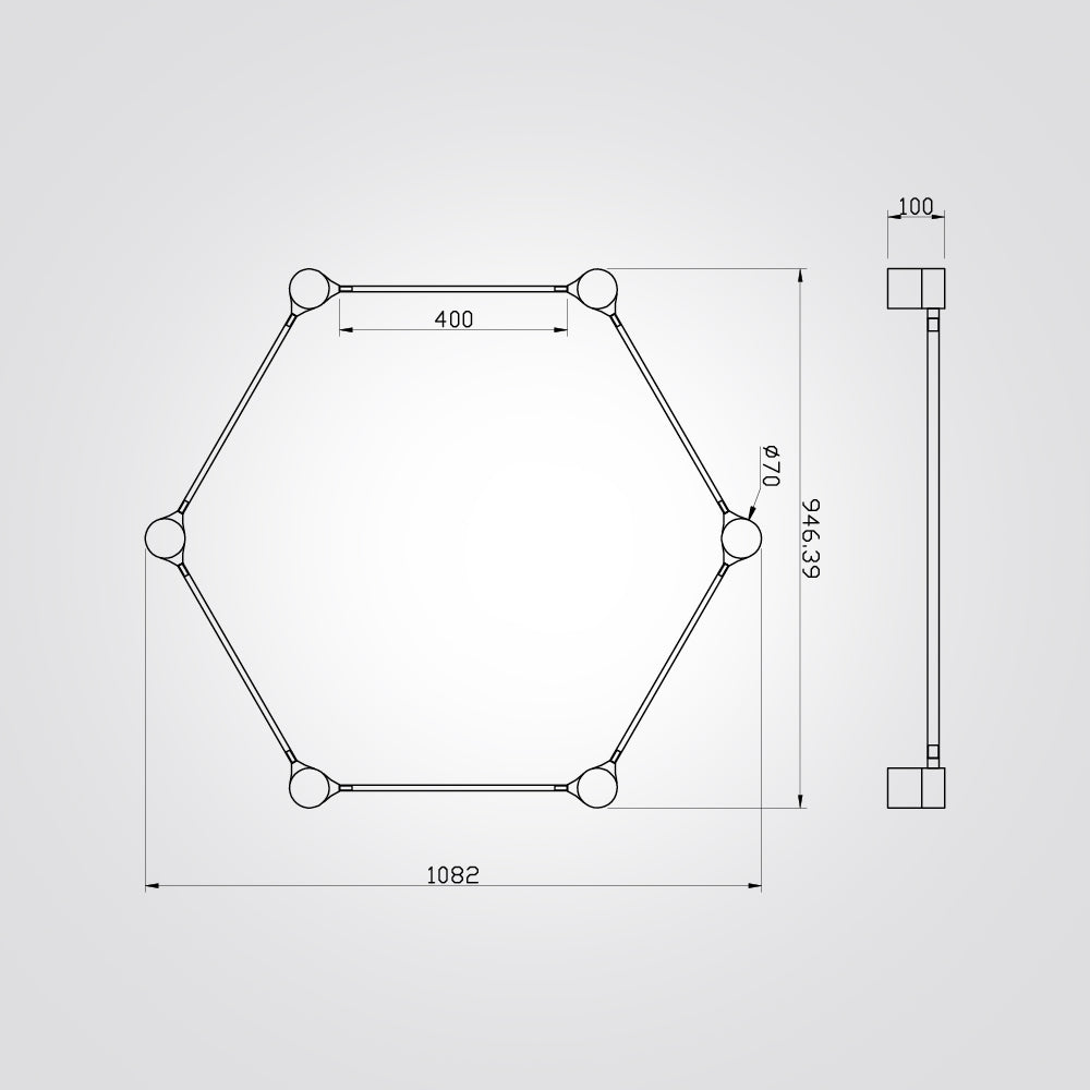 צמוד תקרה מודולרי MOD
