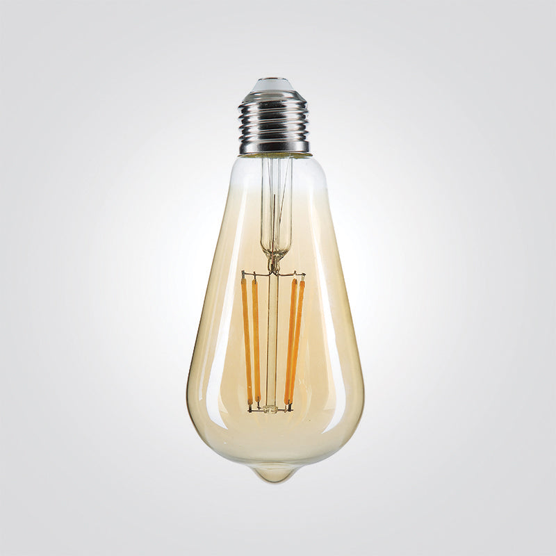 נורת לד אגס פילמנט ST64 7W שקוף /אמבר