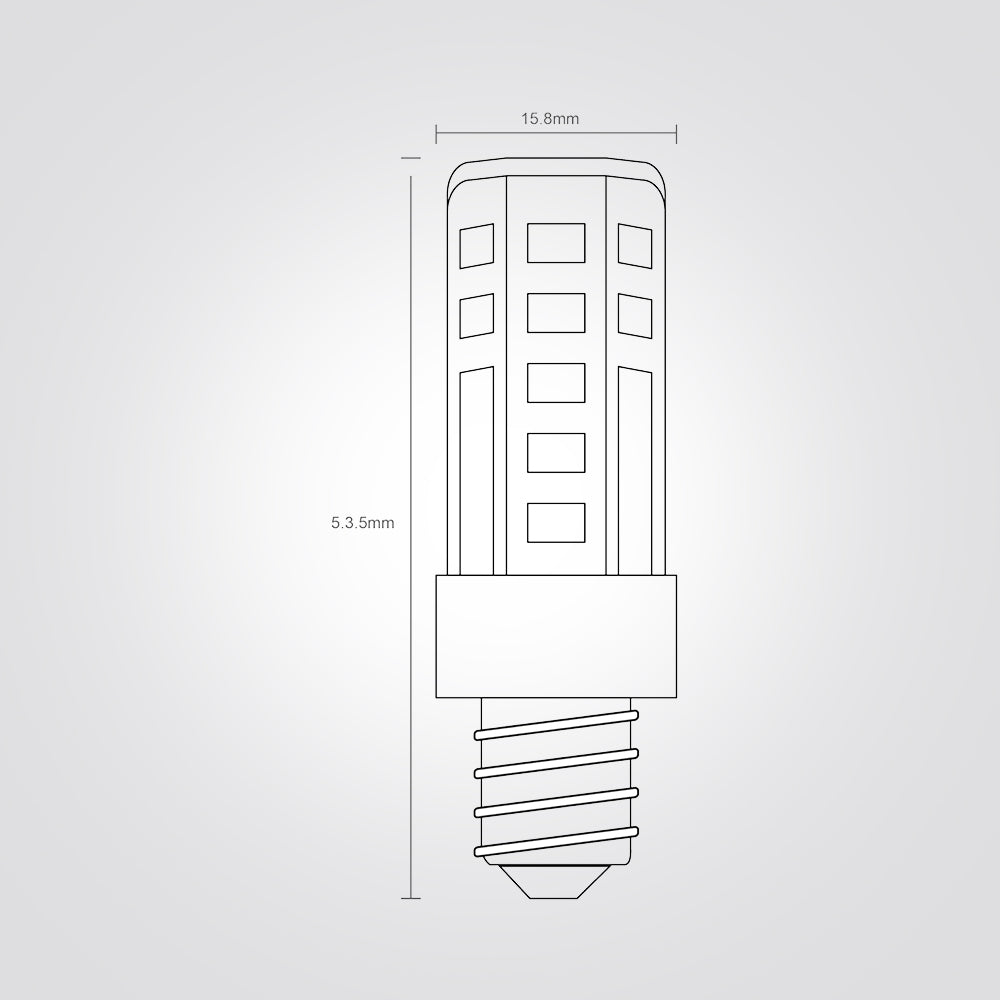נורה למקרר E12 אור לבן 3W