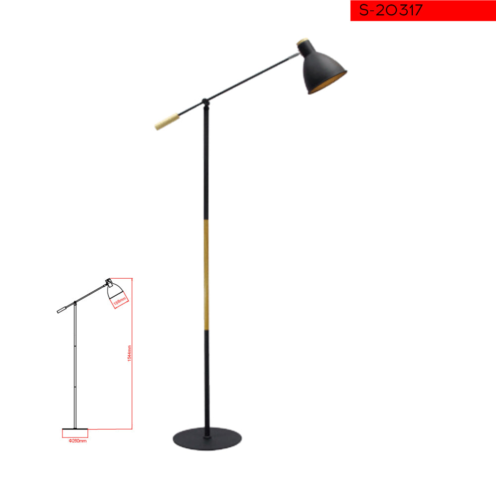 מנורת עמידה נורית שחור