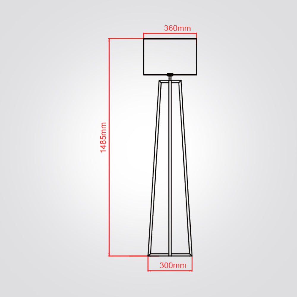 מנורת עמידה סוזנה לבן