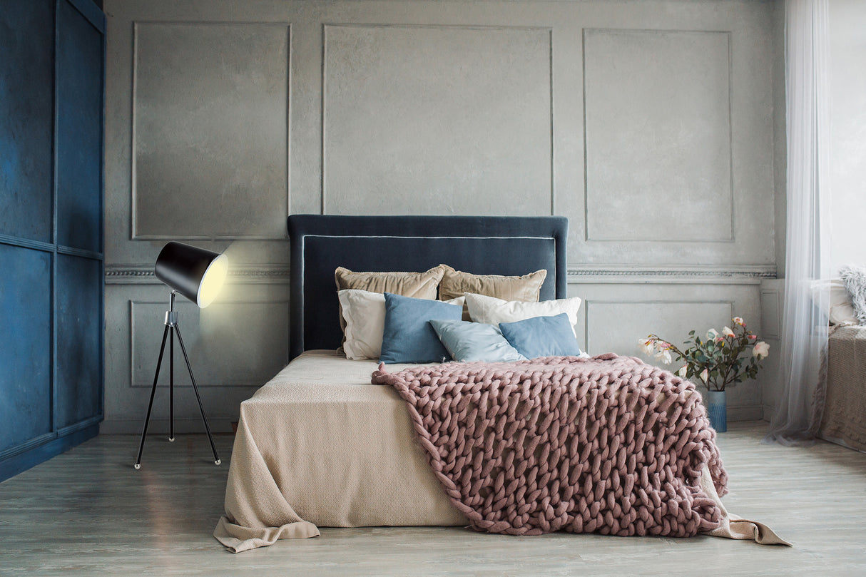 מנורת שולחן סאמי שחור