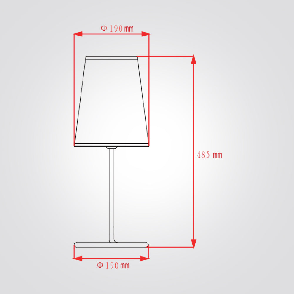 מנורת שולחן שושן לבן