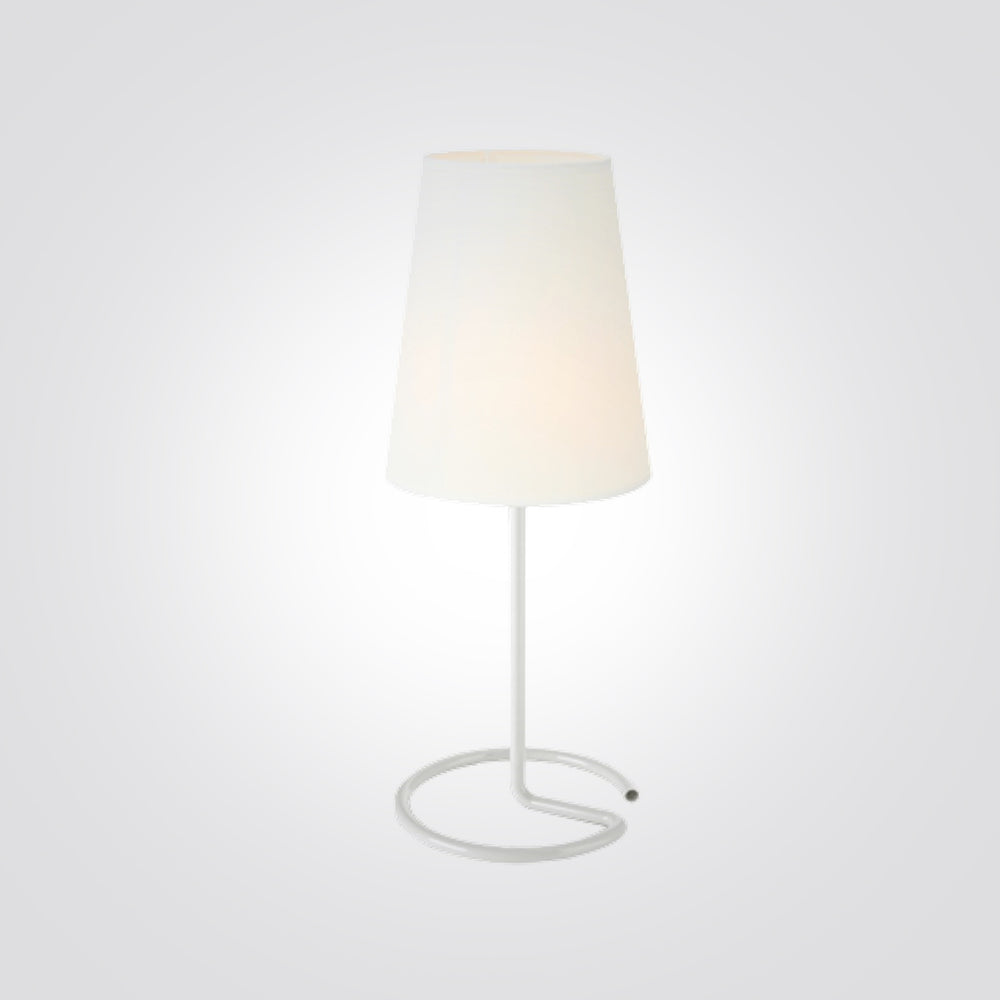 מנורת שולחן שושן לבן