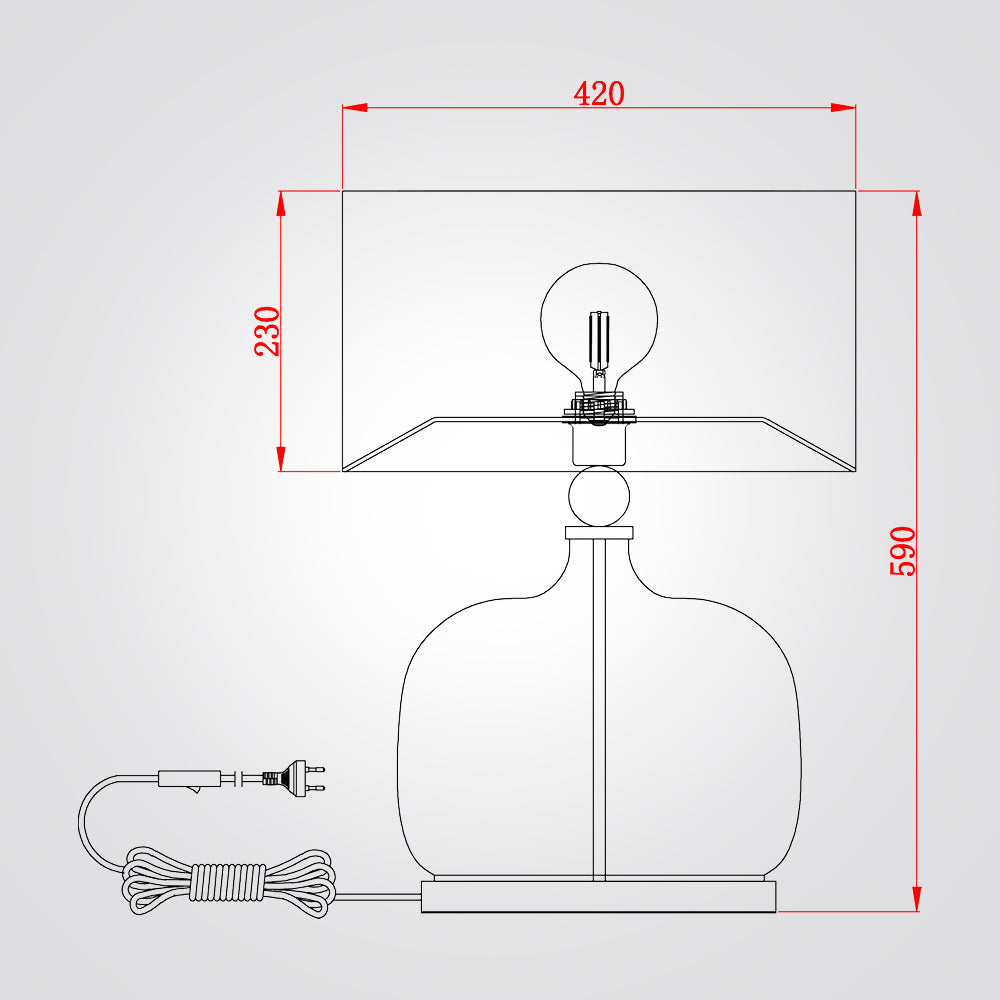 מנורת שולחן כריסטיאן דגם| B