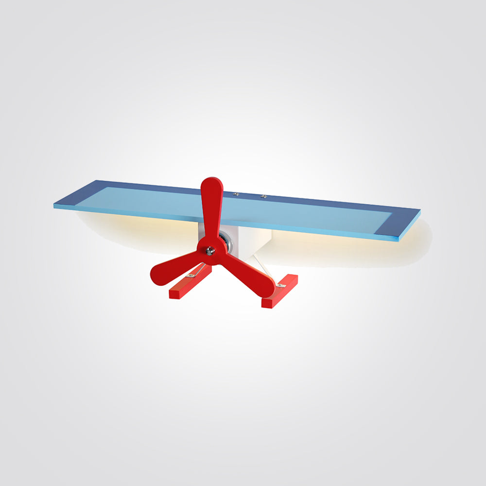 מנורת קיר ילדים מטוס לד