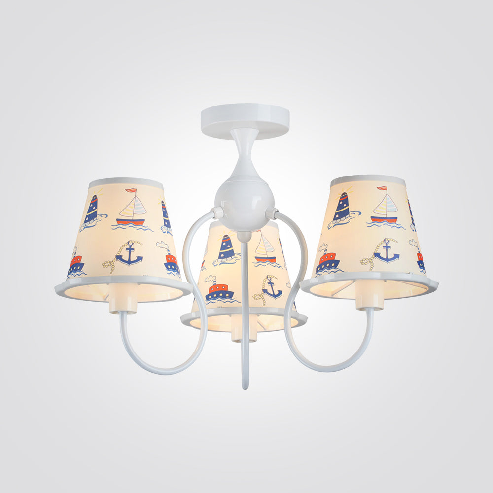 צמוד תקרה ילדים שלישיה אריג