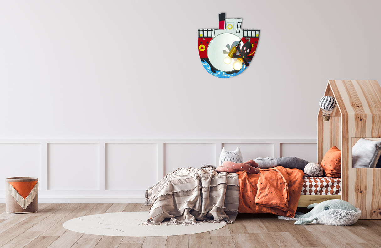 מנורת קיר ילדים מראה זאהי ספינה