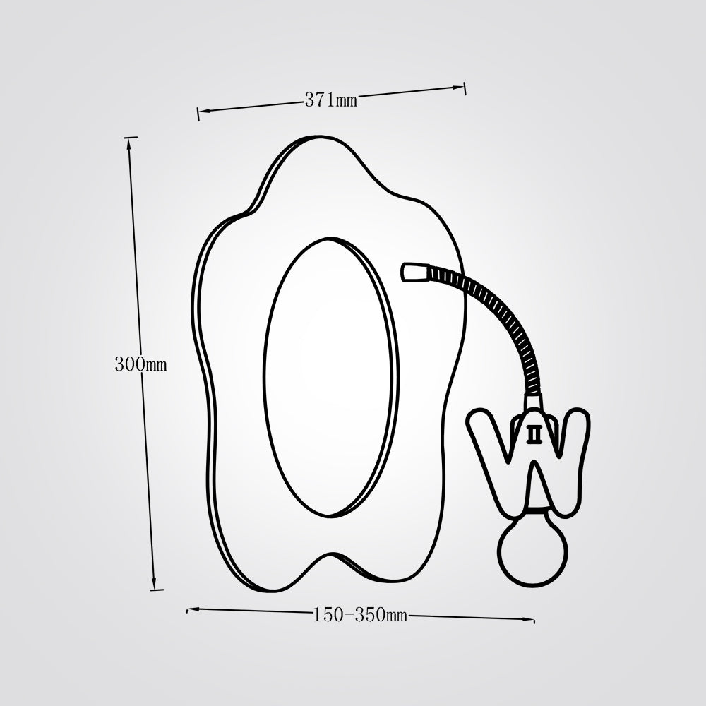 מנורת קיר ילדים מראה זאהי צהוב